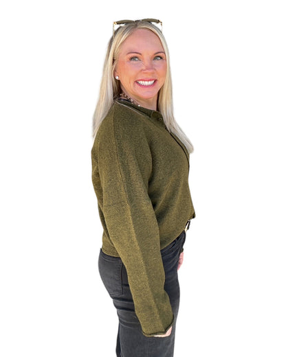 Ellison Cardigan - Olive