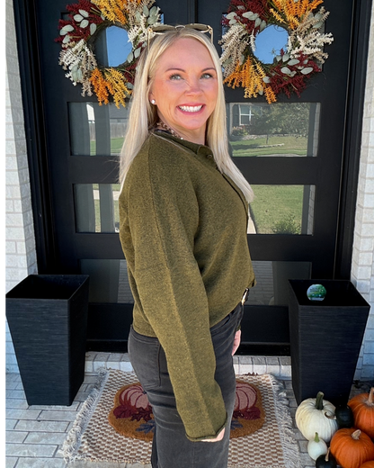 Ellison Cardigan - Olive