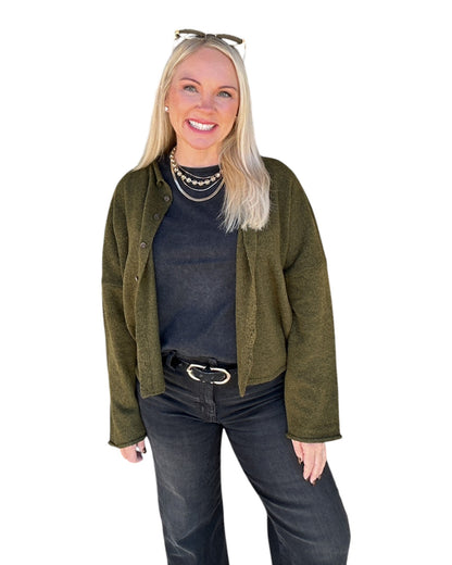 Ellison Cardigan - Olive