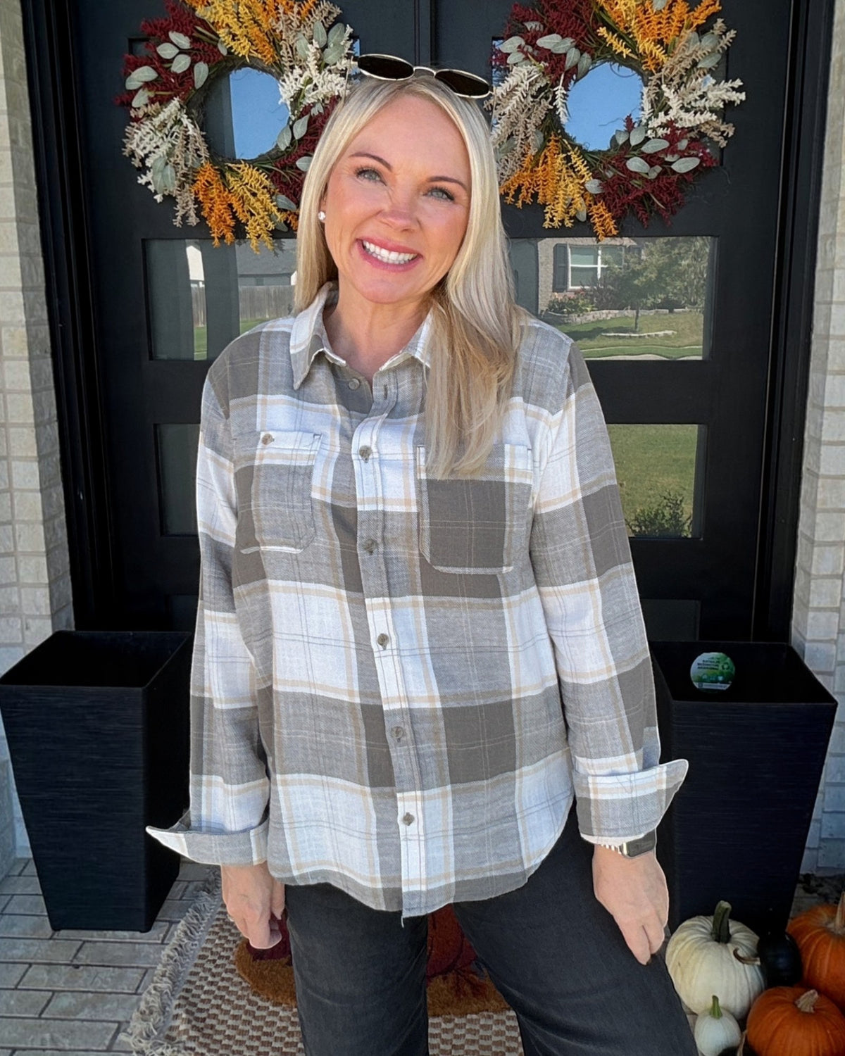 Scenic Route Plaid Shirt - Olive