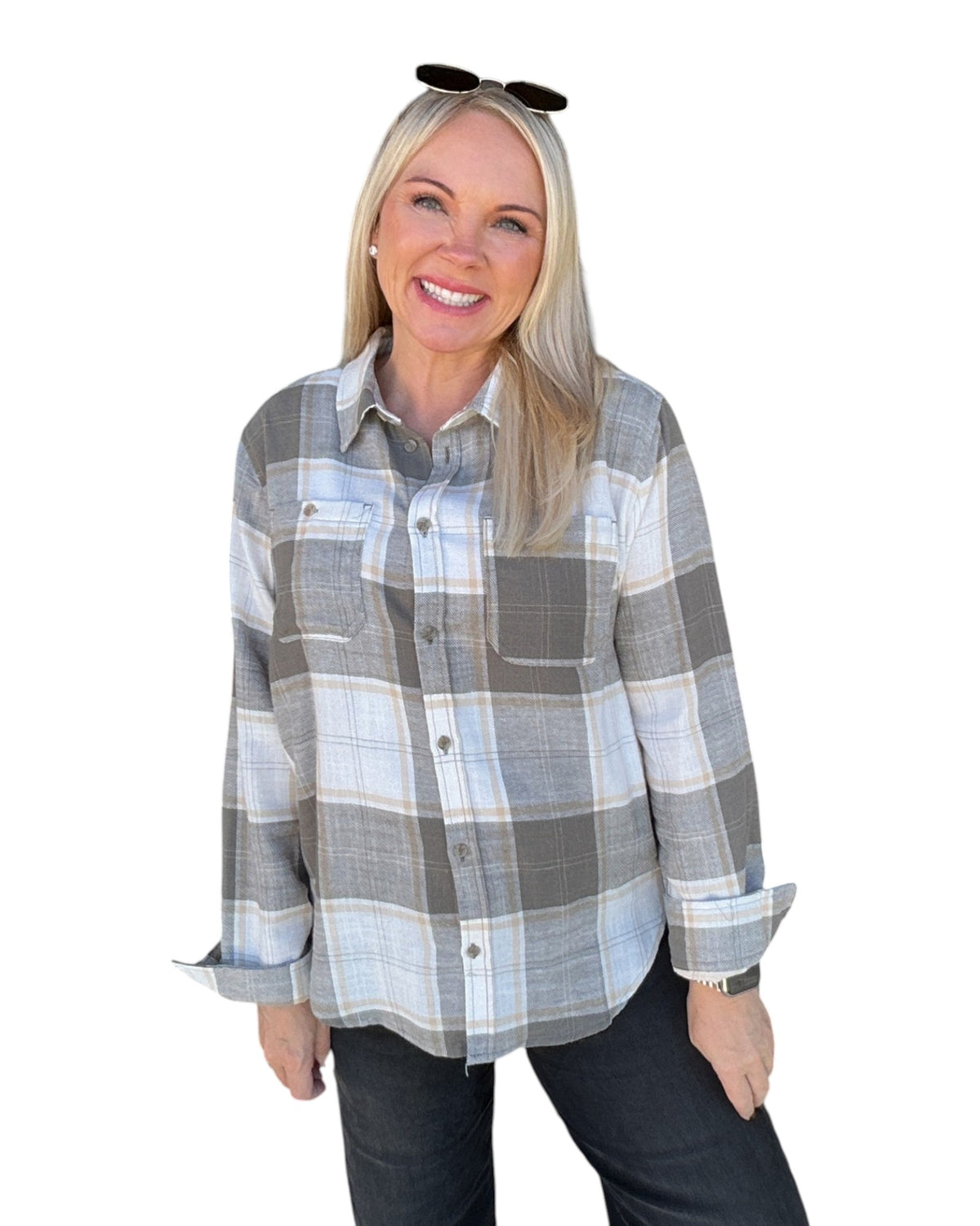 Scenic Route Plaid Shirt - Olive