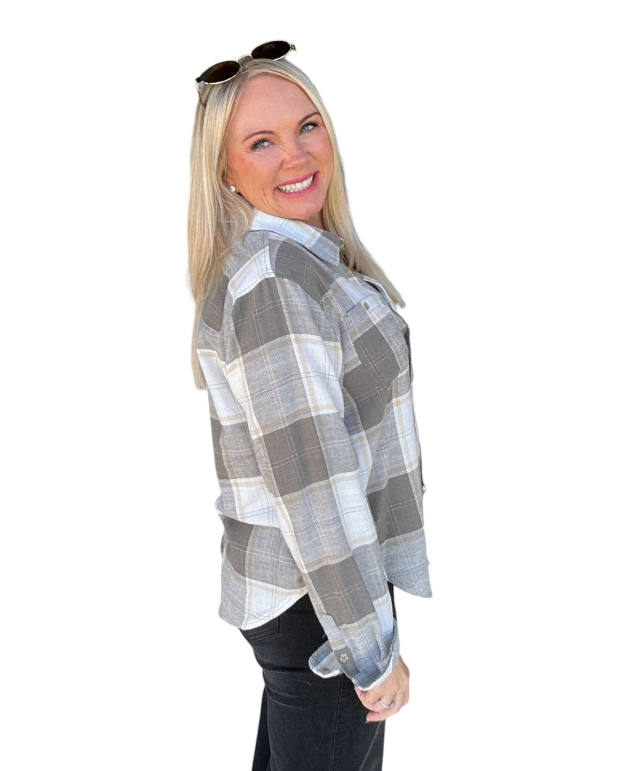 Scenic Route Plaid Shirt - Olive