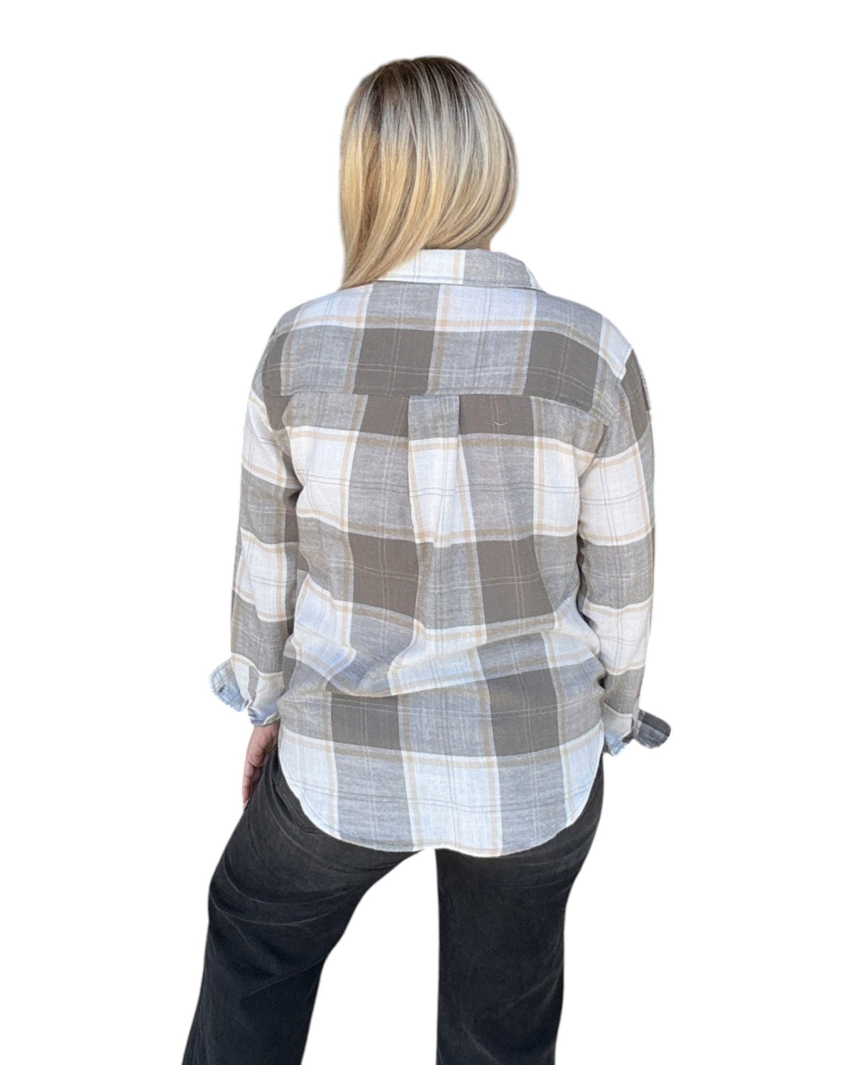 Scenic Route Plaid Shirt - Olive