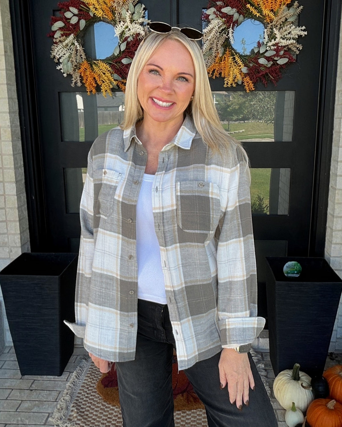 Scenic Route Plaid Shirt - Olive