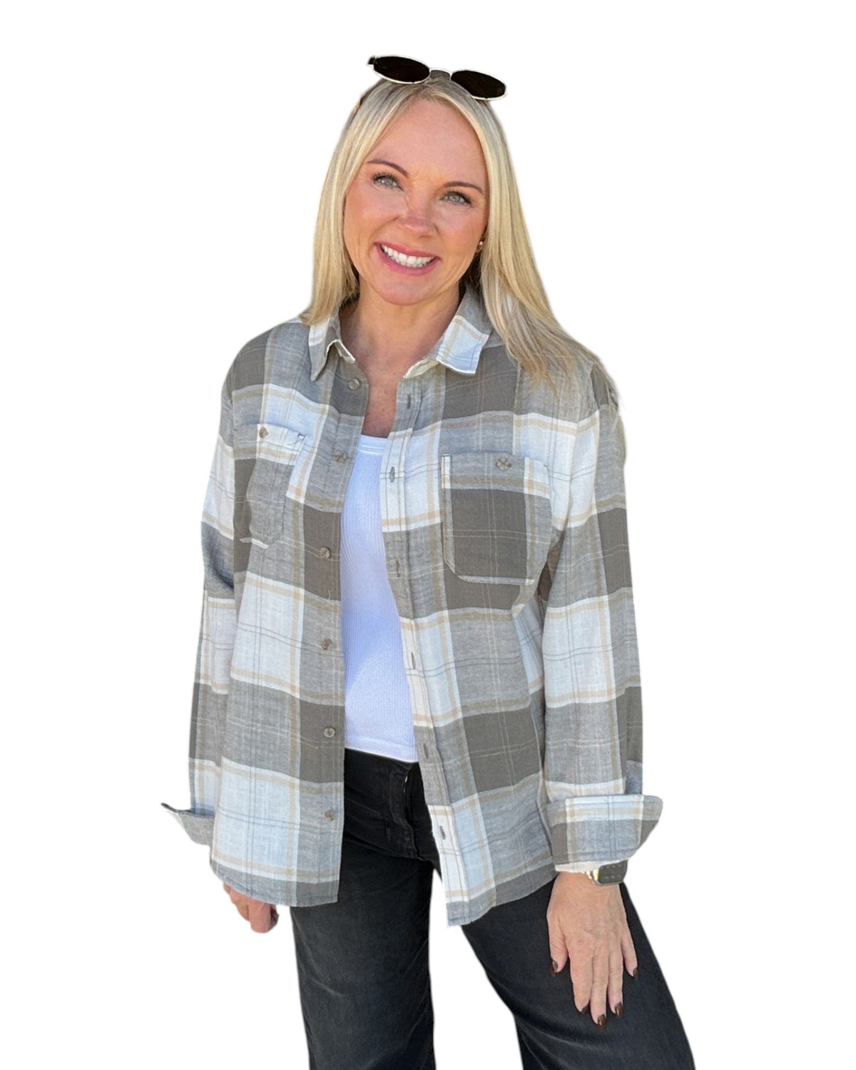 Scenic Route Plaid Shirt - Olive