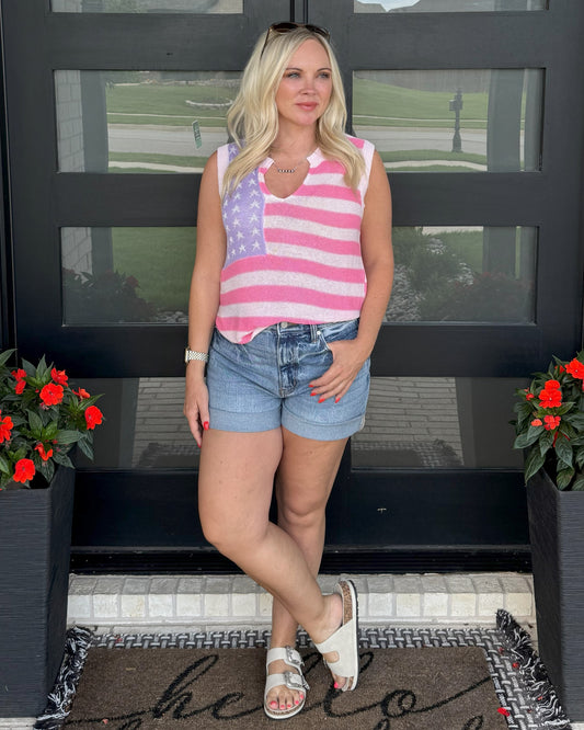 Americana Knit Top