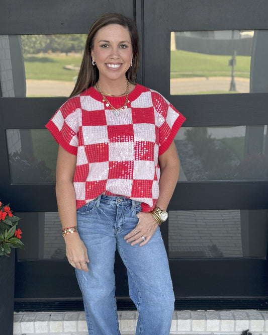 Glitz & Gameday Sequin Sweater