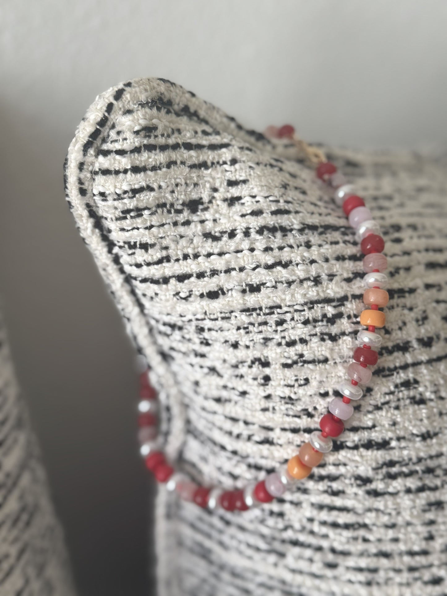 Spice Drop Pearl Bead Necklace