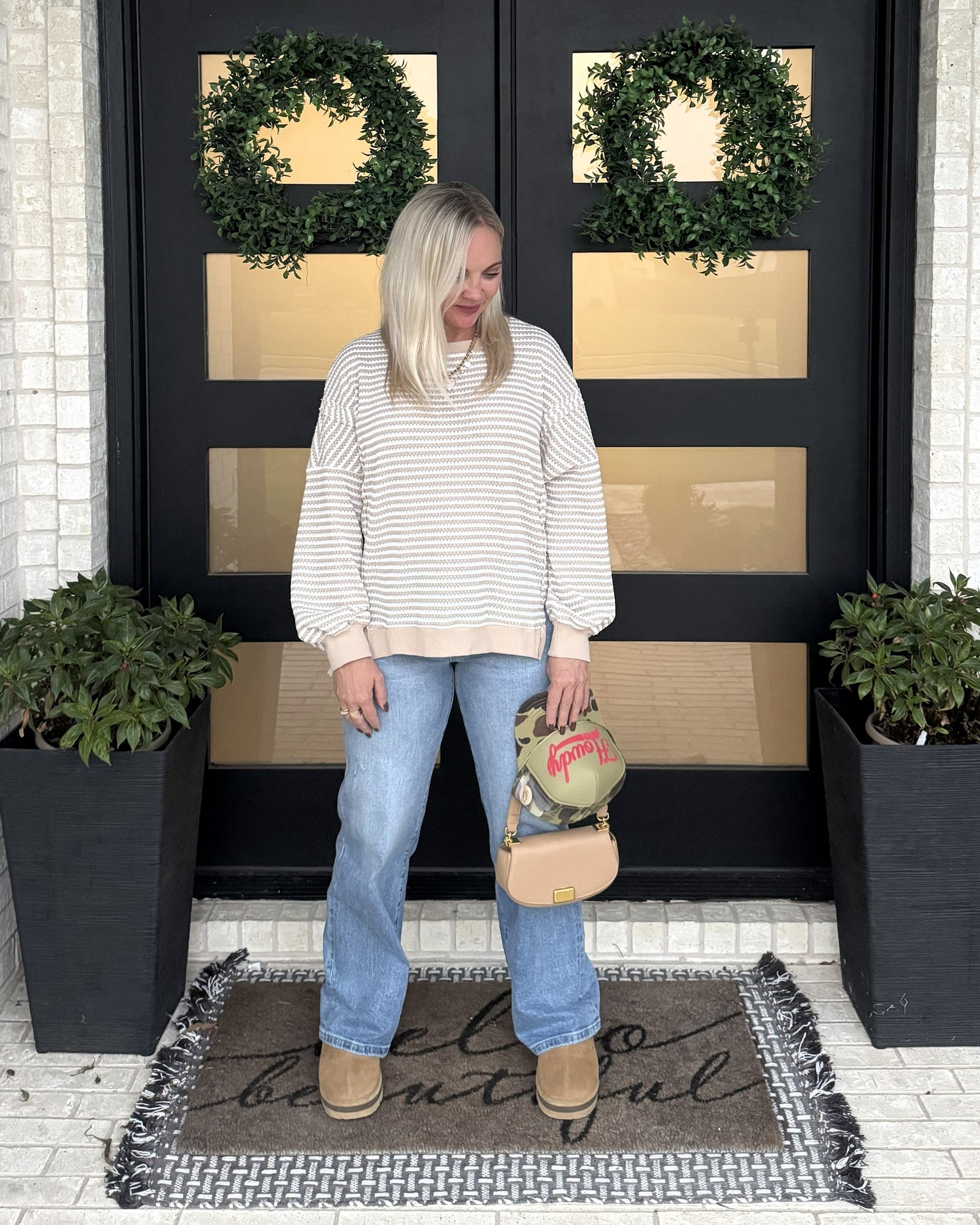 Sandstone Striped Knit