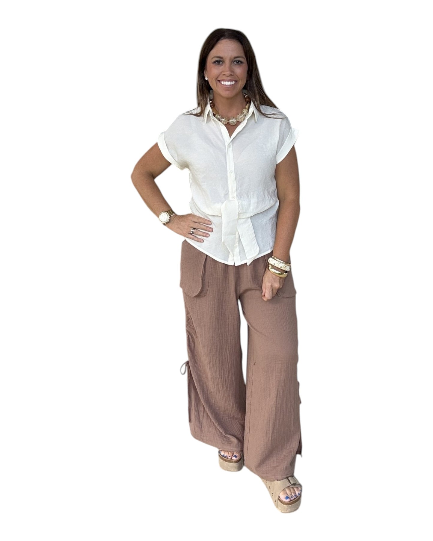 Tied & True Blouse - White