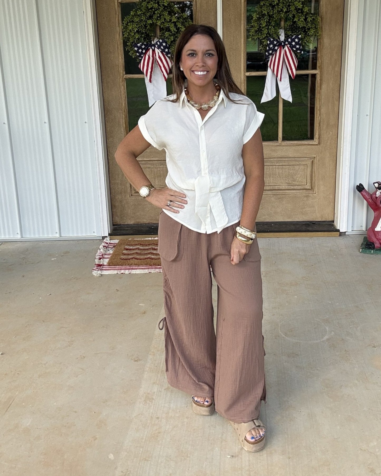 Tied & True Blouse - White