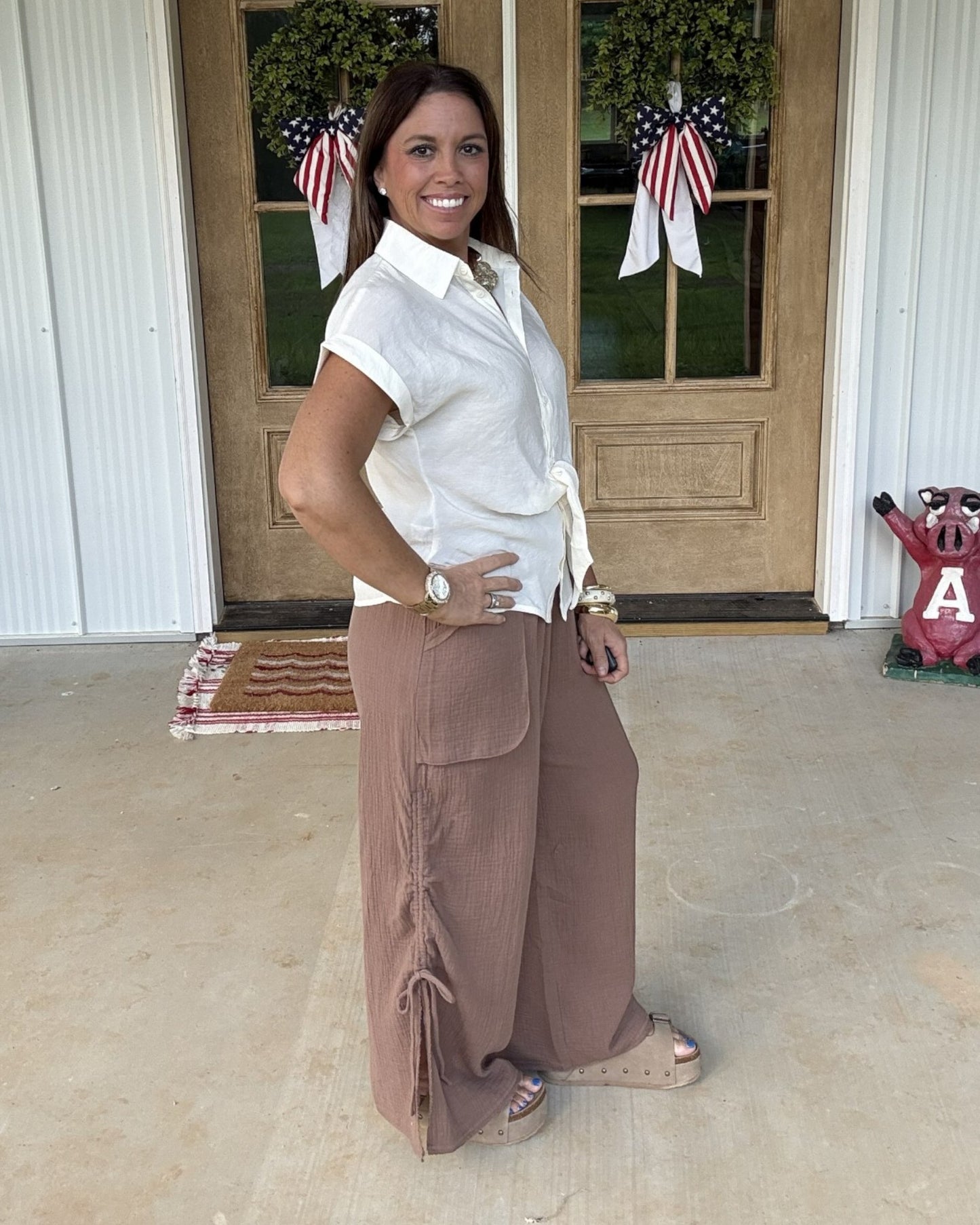 Tied & True Blouse - White