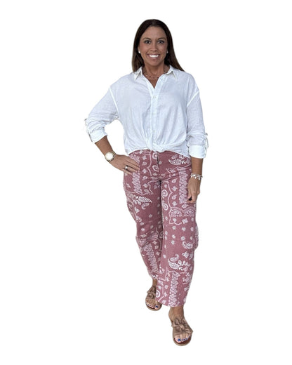 Front Twist Button Down