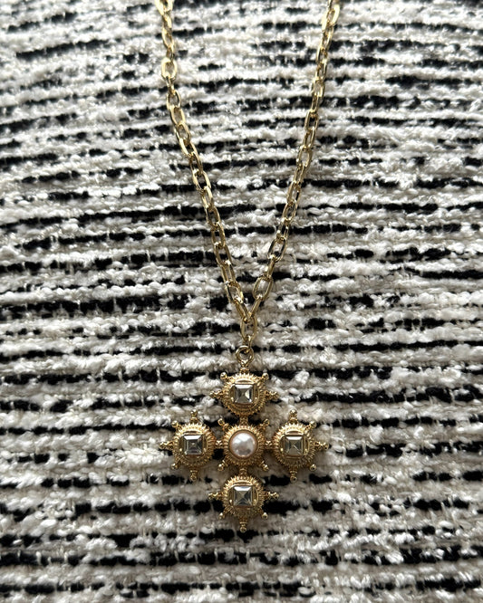Celeste Cross Necklace