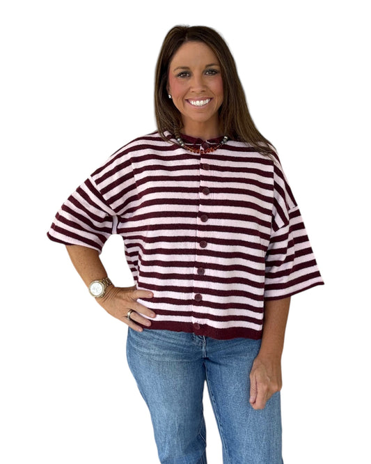 Winslow Stripe Cardigan