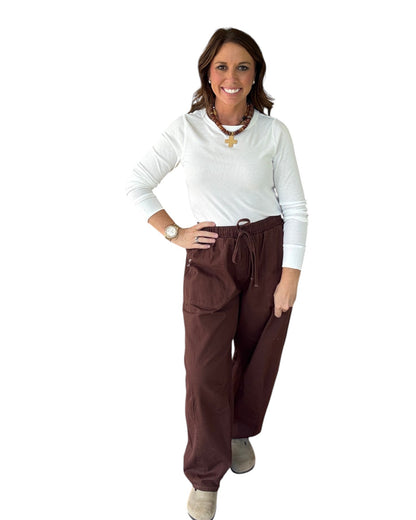 Chocolate Theory Barrel Pants