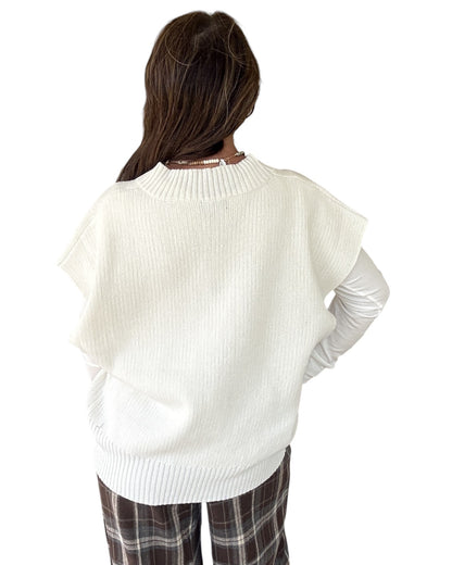 On the Button Cardigan - White