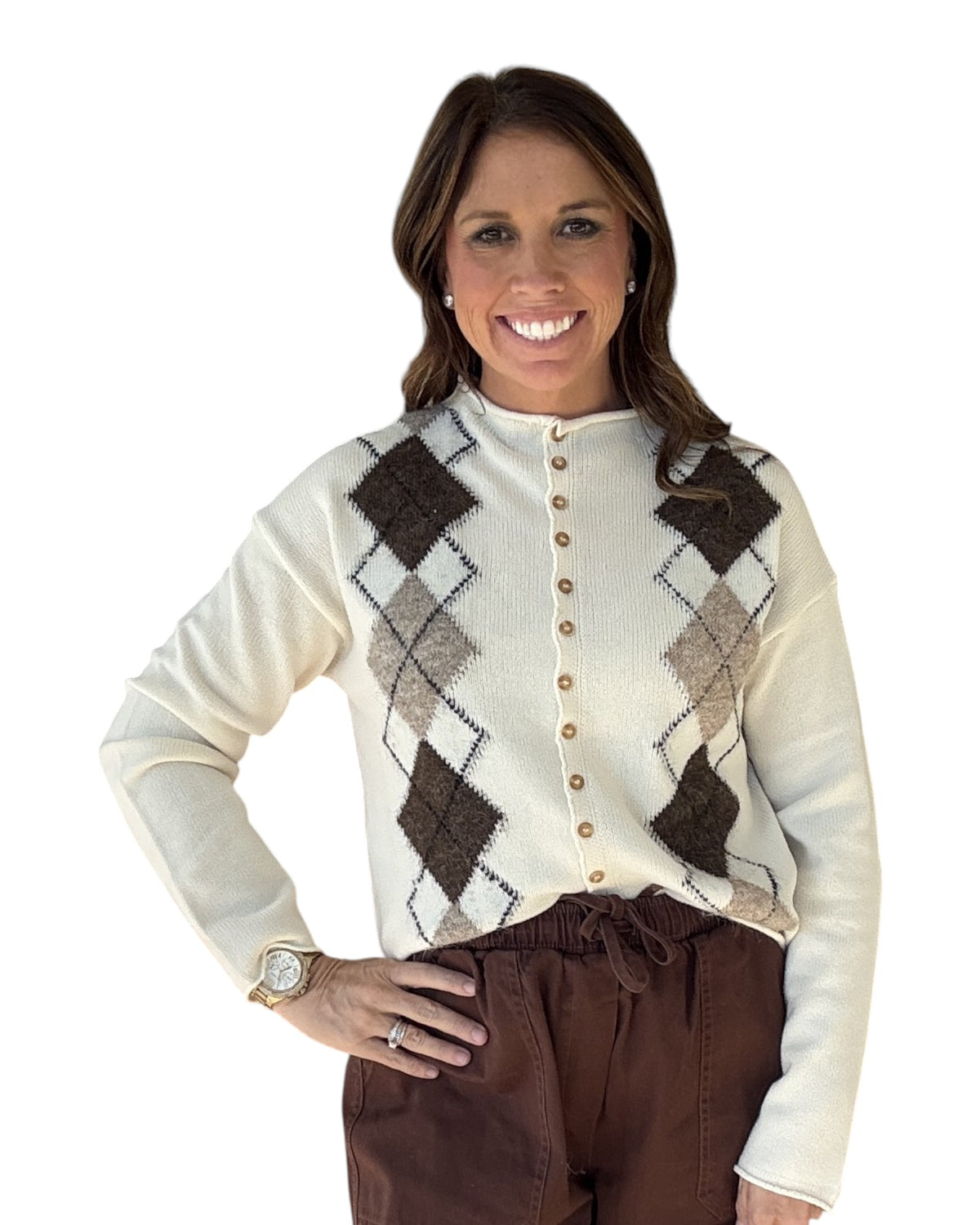 Argyle Things Considered Cardigan