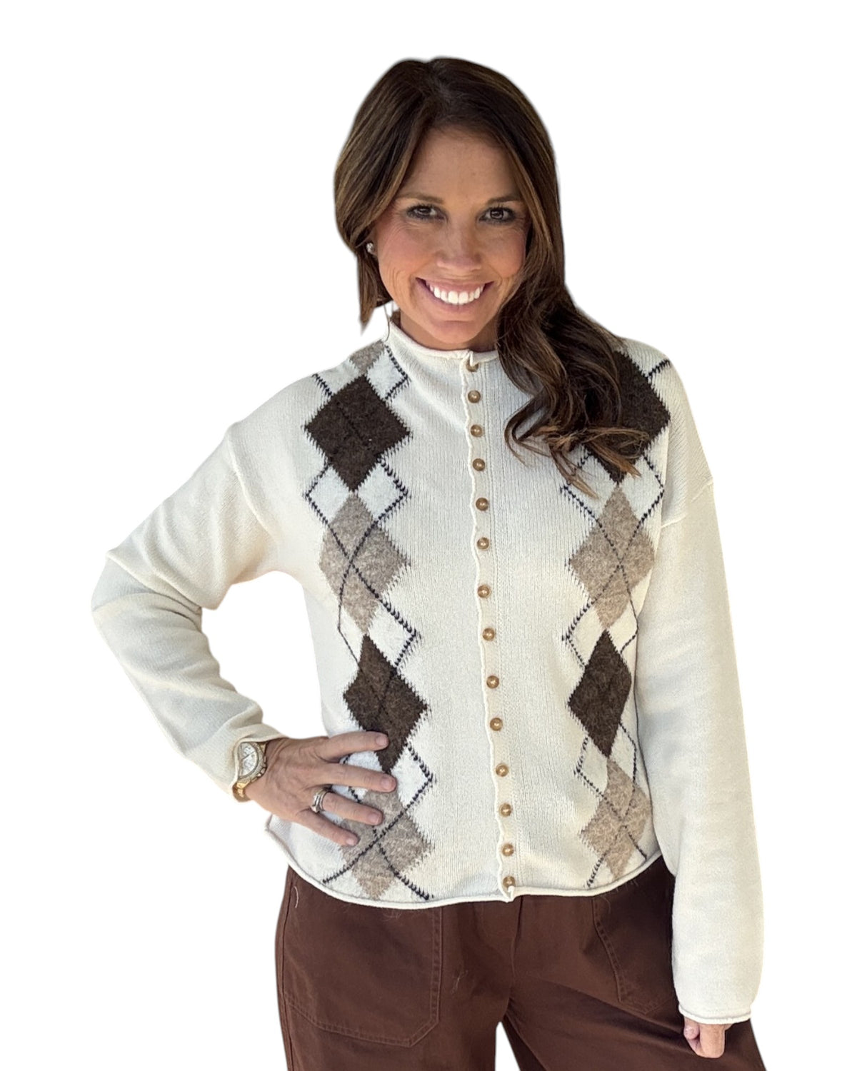 Argyle Things Considered Cardigan