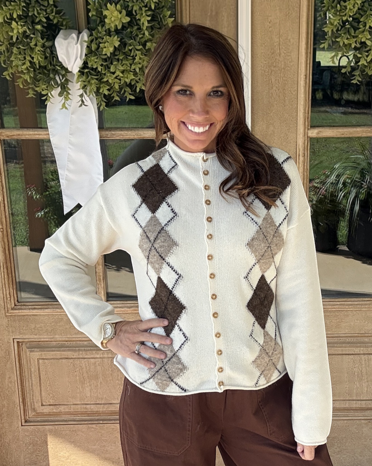 Argyle Things Considered Cardigan