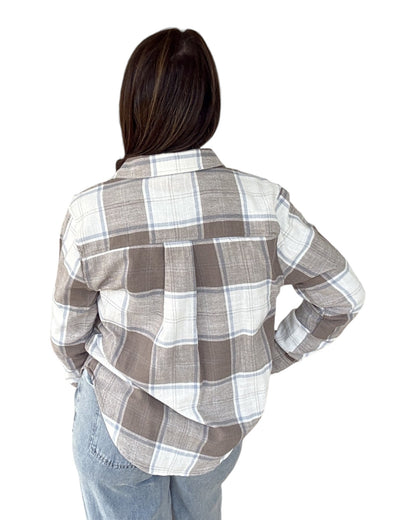 Scenic Route Plaid Shirt - Brown
