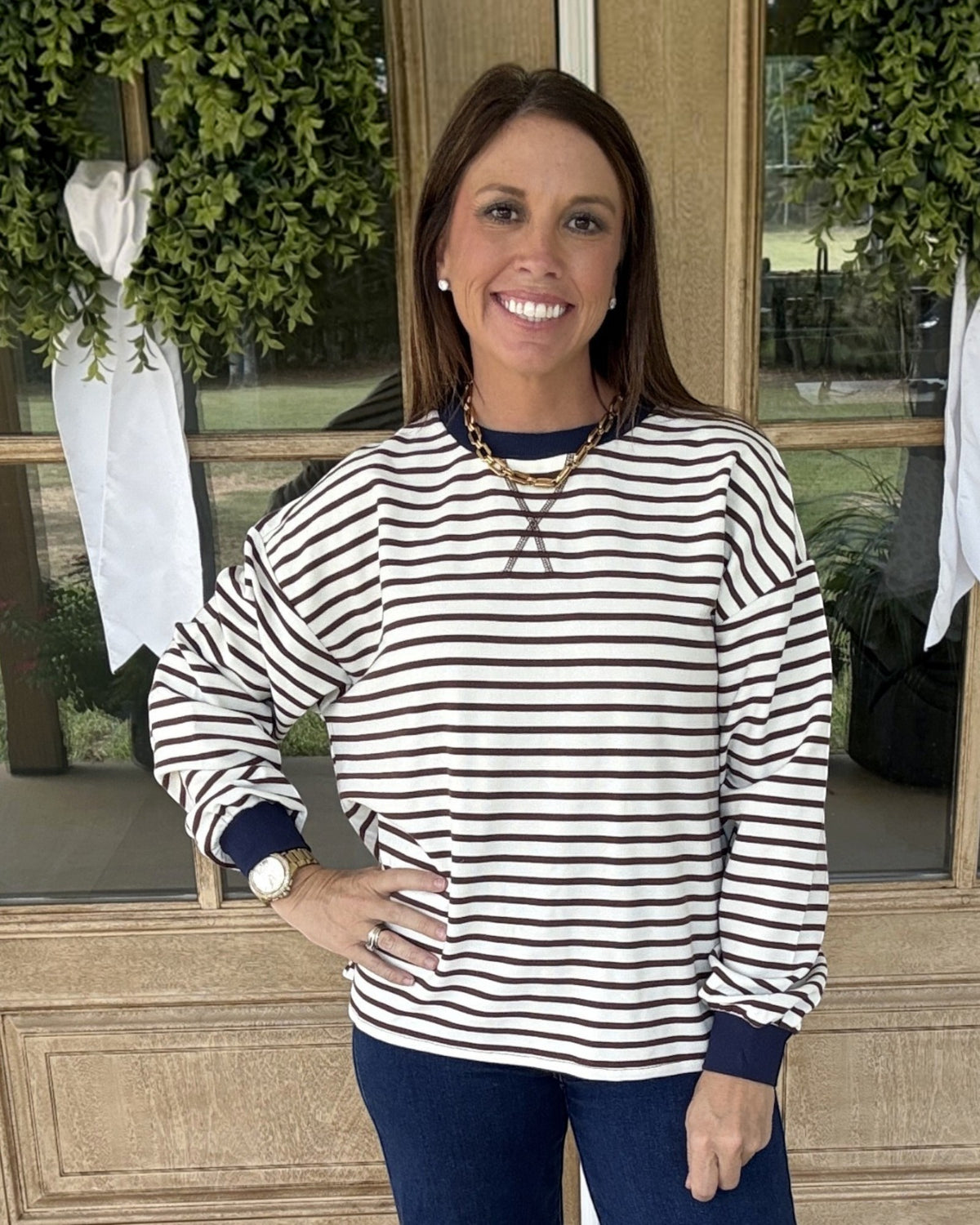 Remy Stripe Knit Top