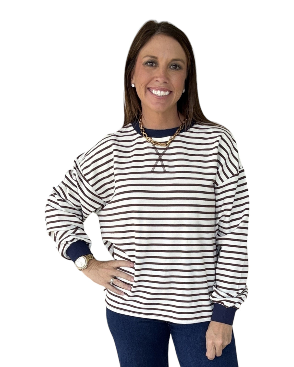 Remy Stripe Knit Top