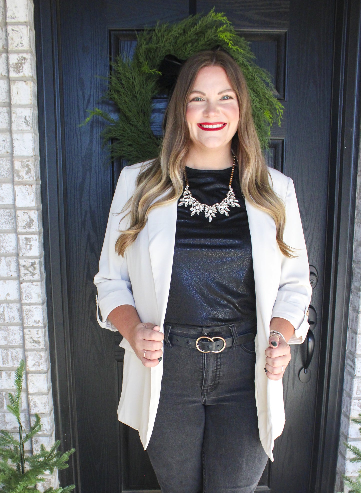 Sleigh the Day Blazer - Cream