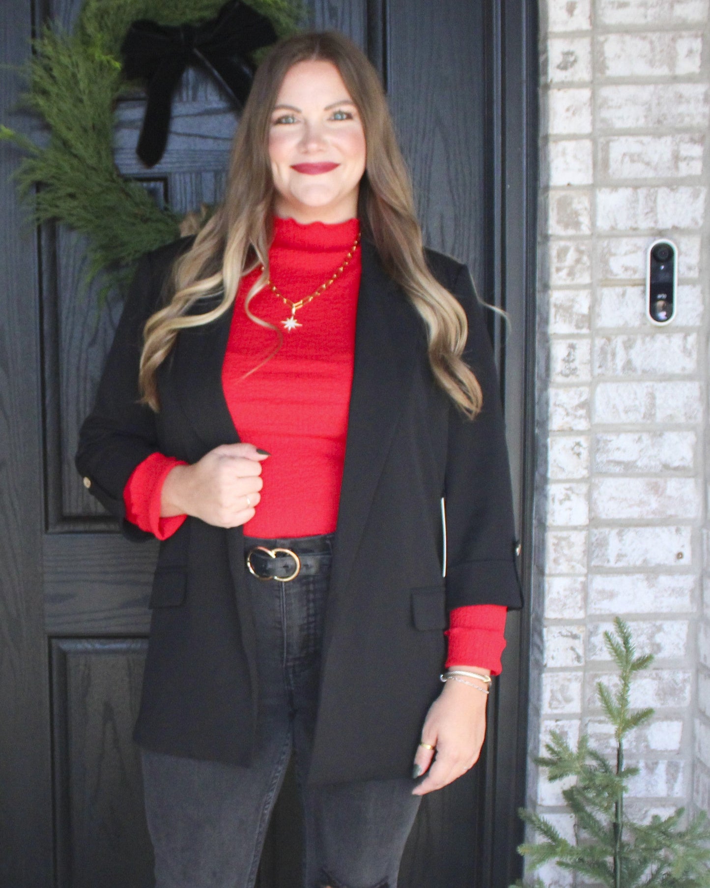 Sleigh the Day Blazer - Black