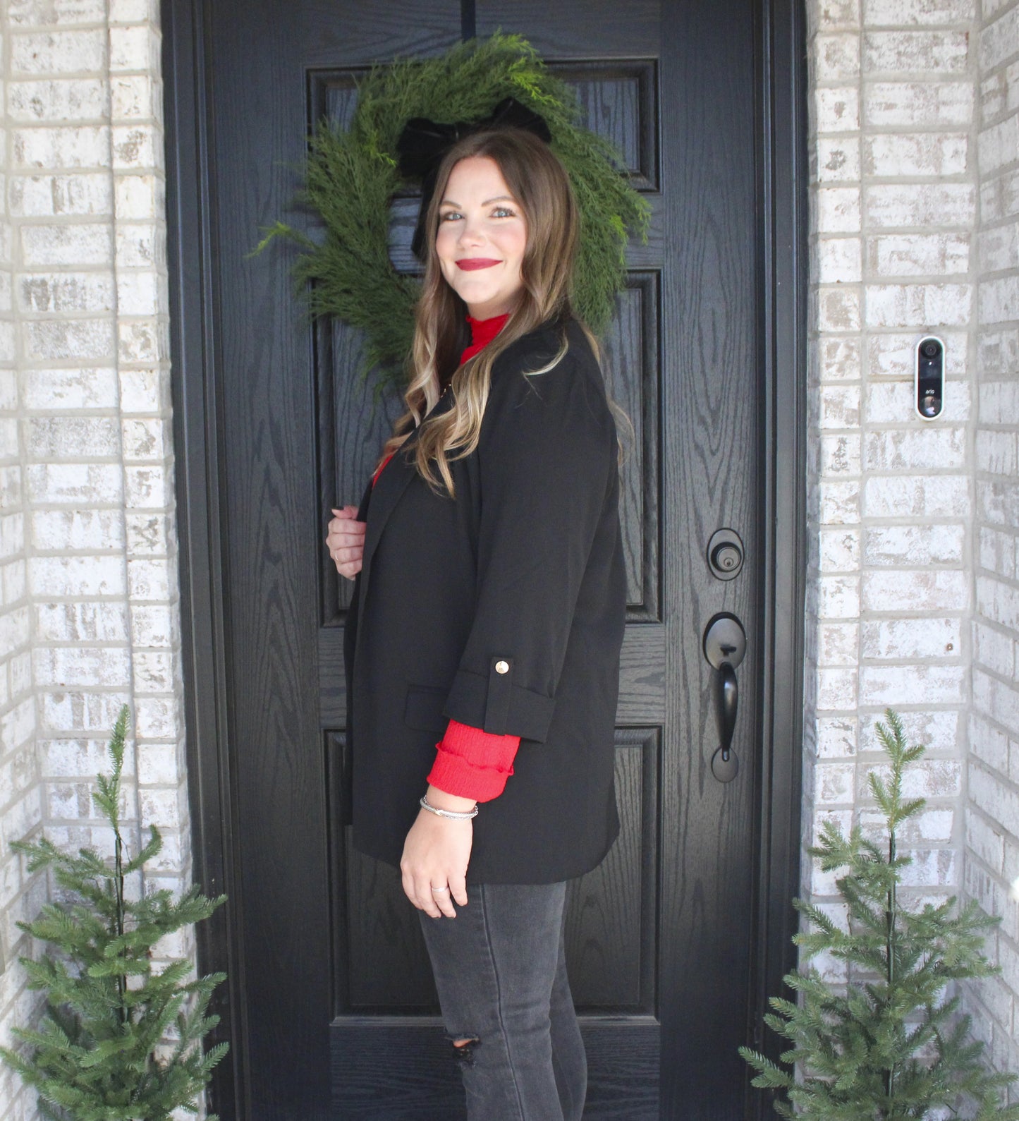 Sleigh the Day Blazer - Black