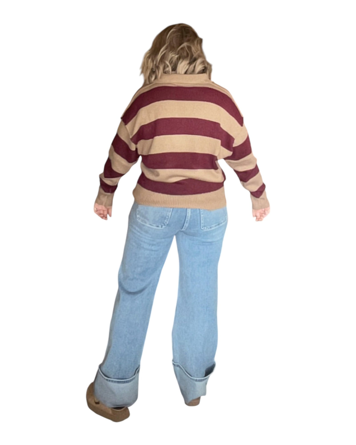 Right in Line Polo Sweater