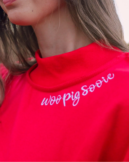 Woo Pig Sooie Mock Neck Sweatshirt