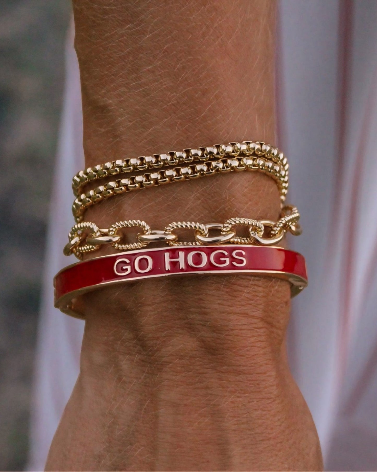 Arkansas Razorbacks Hinge Bangle