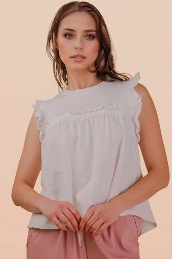 Ruffle Trim Tank