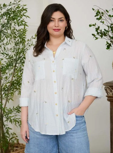 Wildflower Button Down