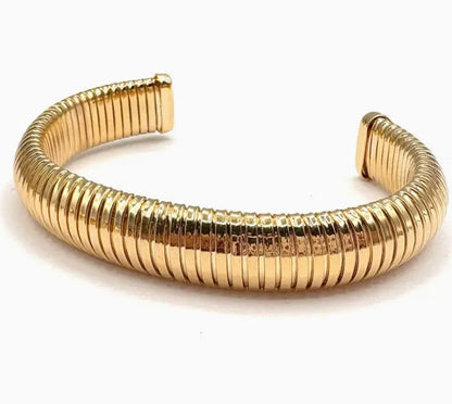 Gold Wire Cuff Bracelet