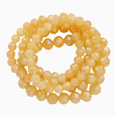 Gardenia Beaded Bracelet Set