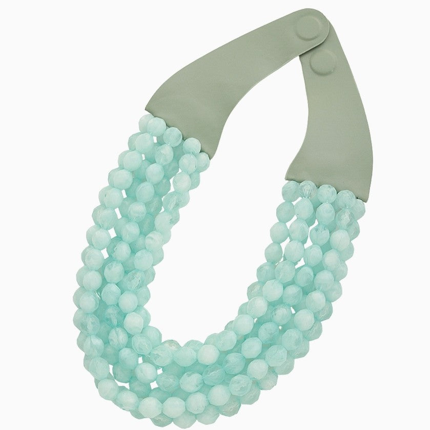 Multi-Layer Colored Bead Necklace