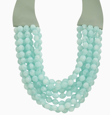 Multi-Layer Colored Bead Necklace
