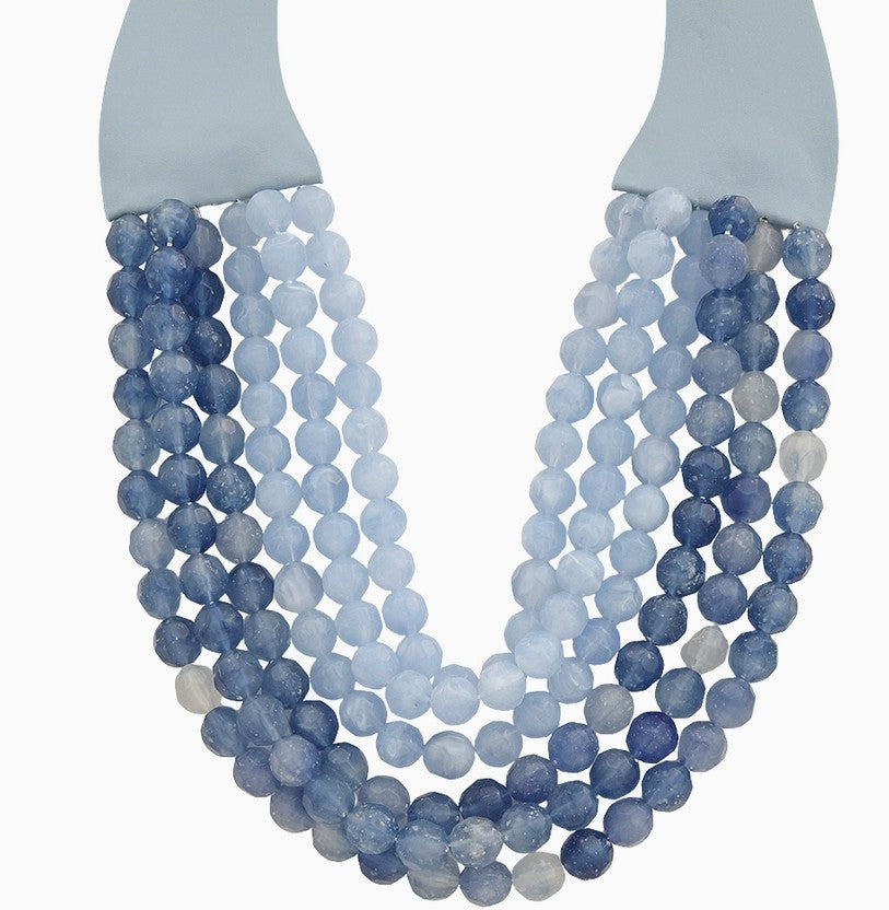 Multi-Layer Colored Bead Necklace