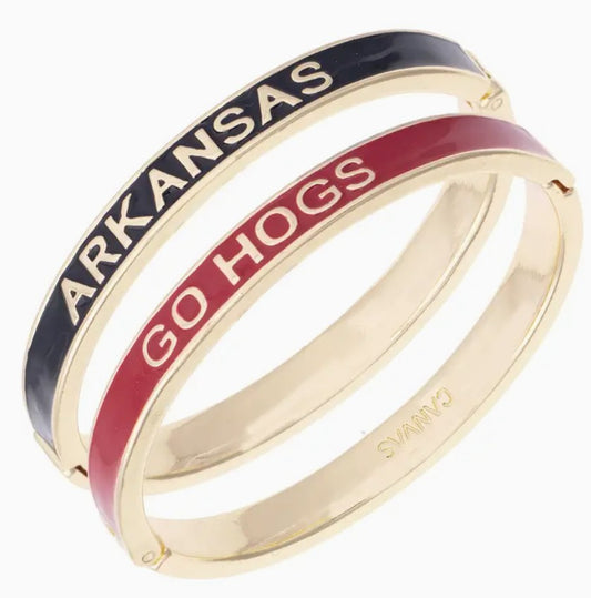 Arkansas Razorbacks Hinge Bangle
