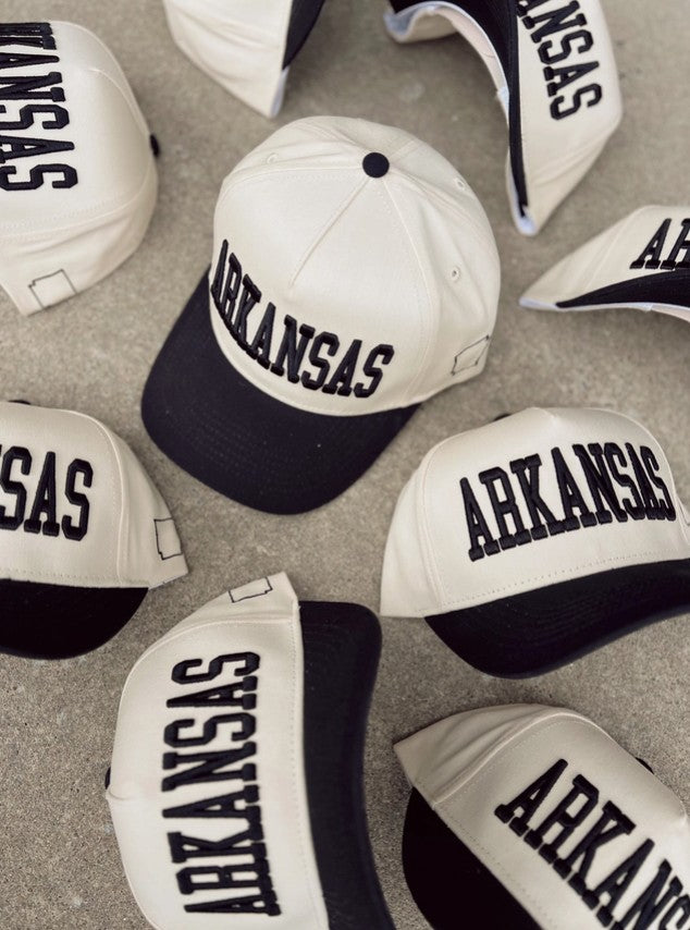 Arkansas Vintage Trucker Hat - Black
