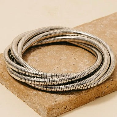 The Layered Coil Bracelet