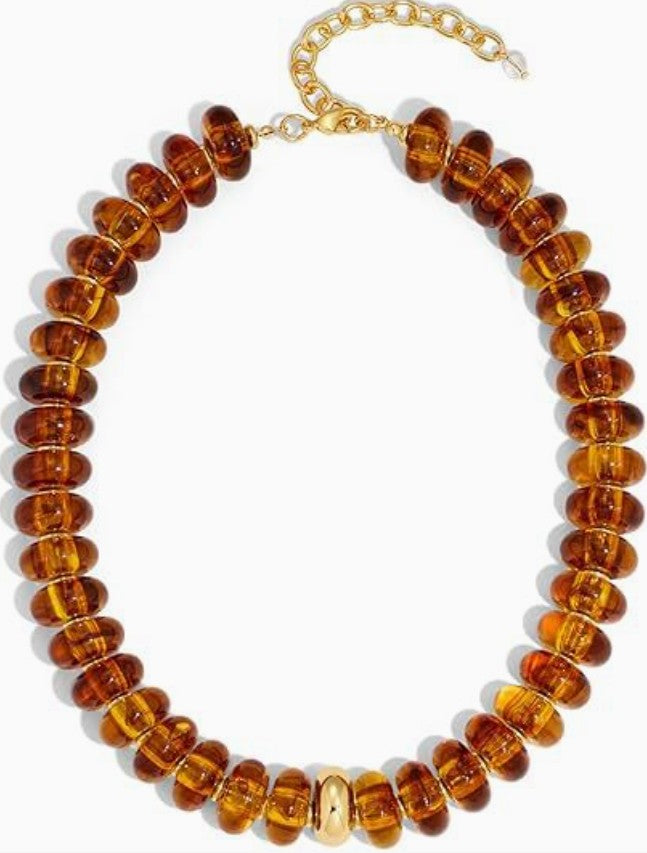 Toffee Beaded Necklace