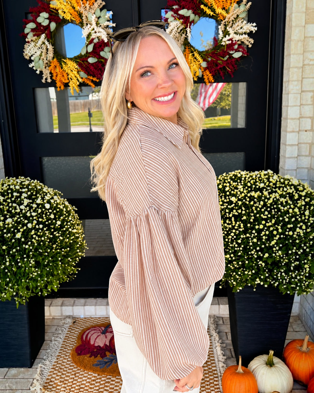 Hadley Stripe Button Down