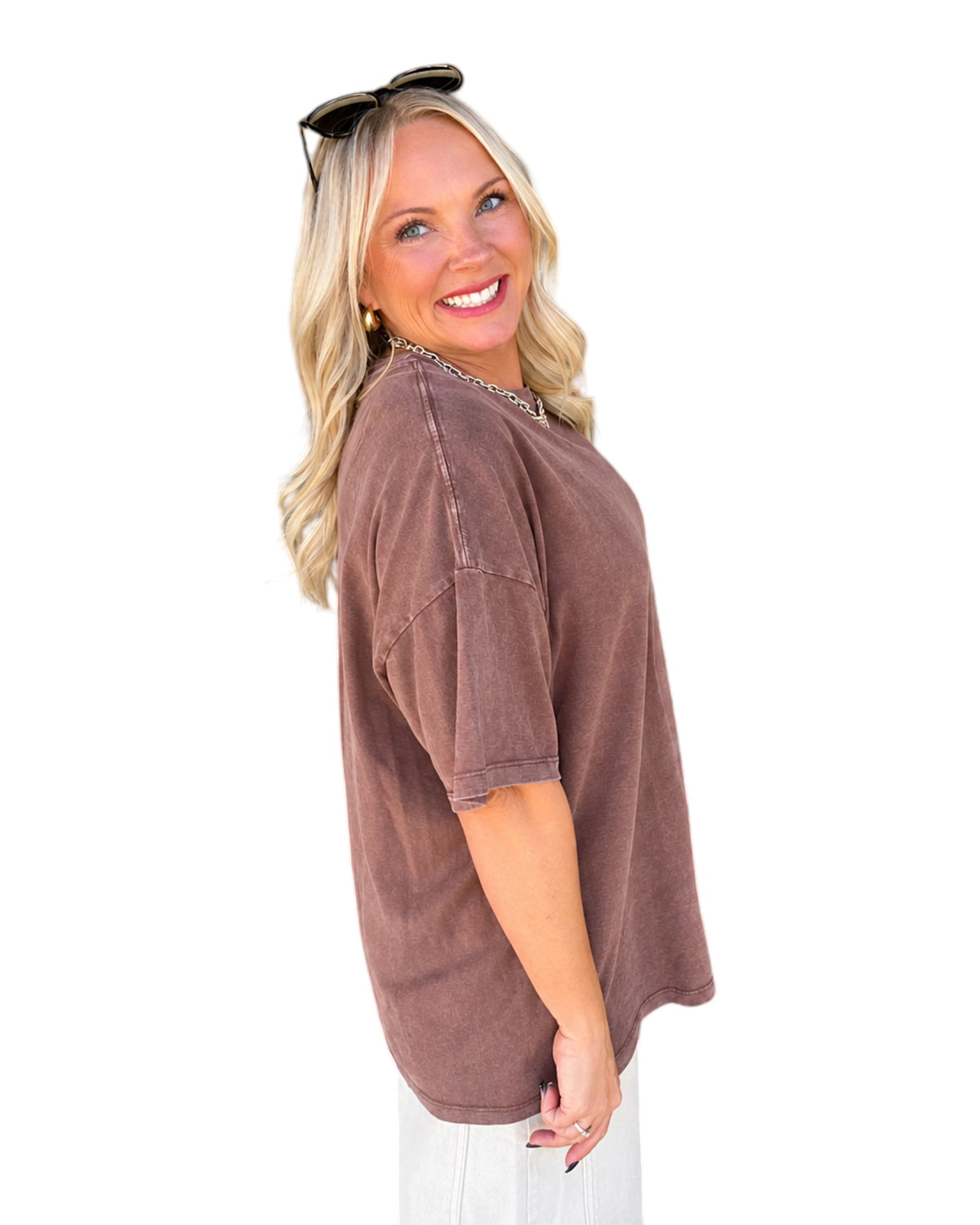 Washed Away Tee - Dark Brown