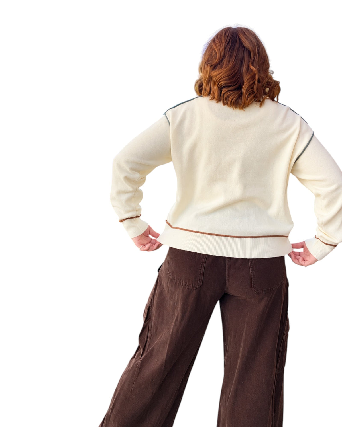 On the Edge Cream Sweater