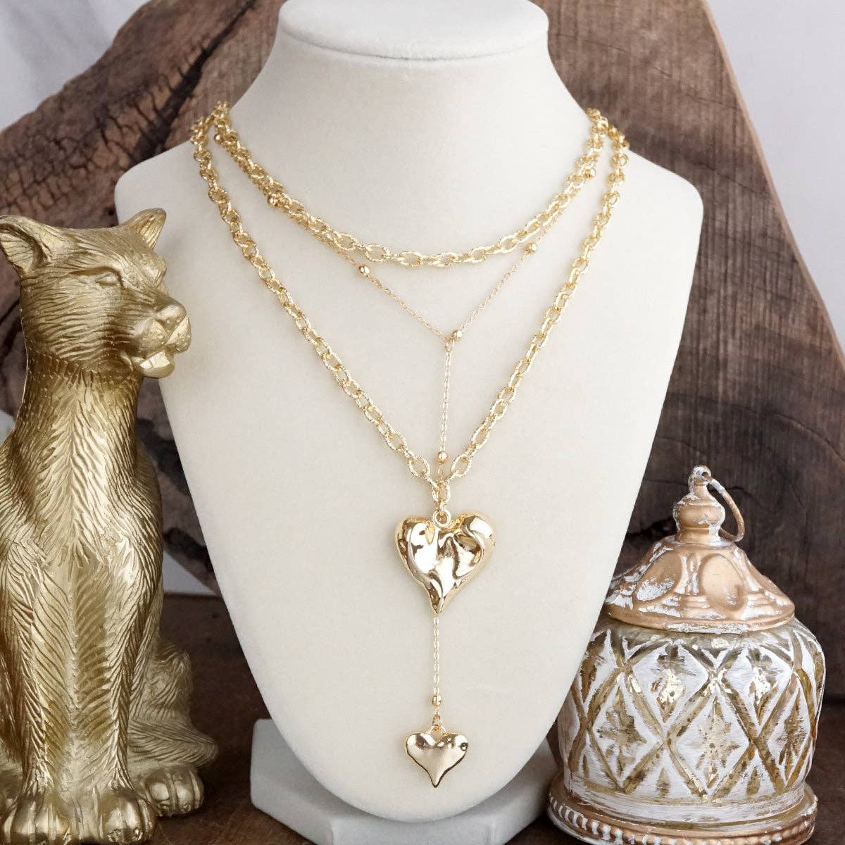 Gilded Heart Lariat