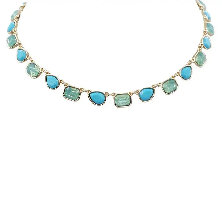 Turquoise Mosaic Necklace