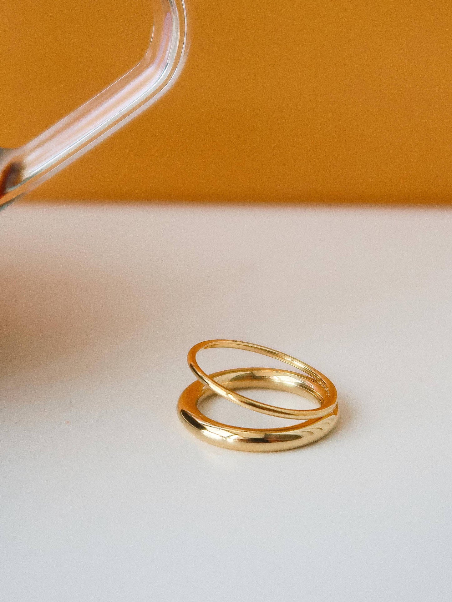 Cider Glow Double Band Ring